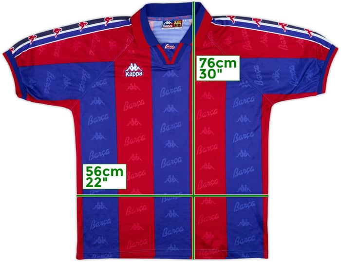 1995-97 Barcelona Home Shirt #9 - 9/10 - (M)