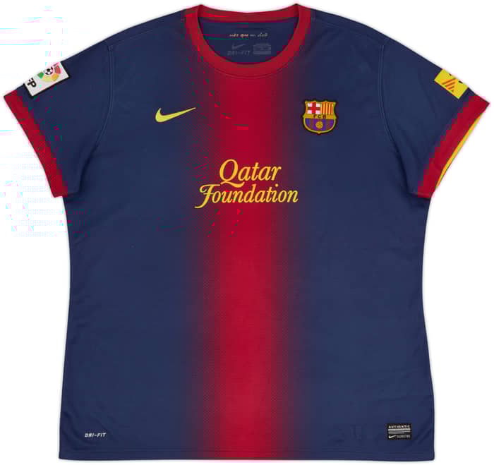 2012-13 Barcelona Home Shirt - 8/10 - (Women's XL)