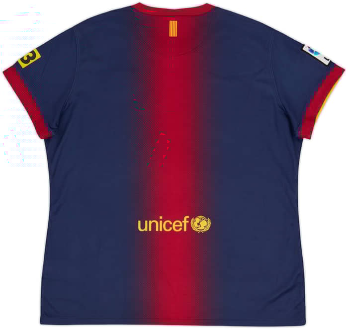 2012-13 Barcelona Home Shirt - 8/10 - (Women's XL)
