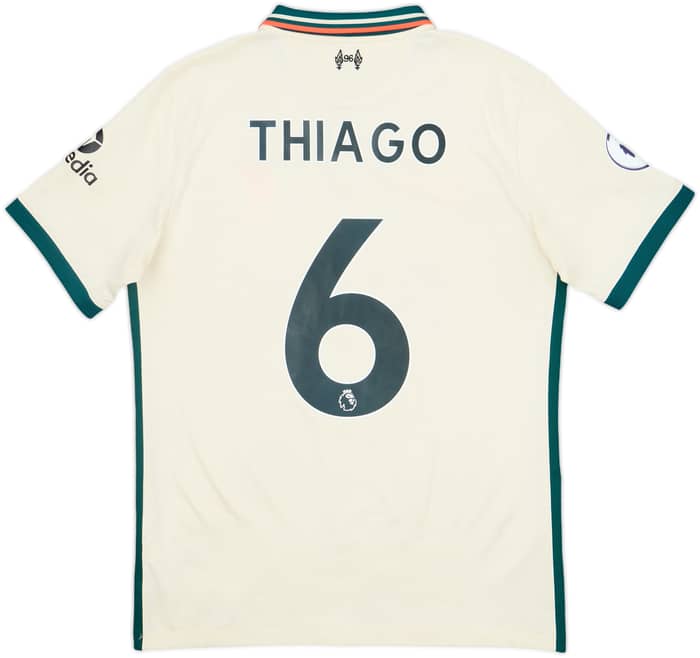 2021-22 Liverpool Away Shirt Thiago #6 - 9/10 - (M)