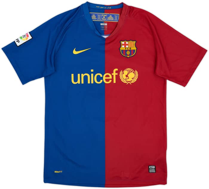 2008-09 Barcelona Home Shirt A.Iniesta #8 - 9/10 - (S)