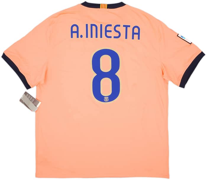 2009-10 Barcelona Away Shirt A.Iniesta #8 (XL)