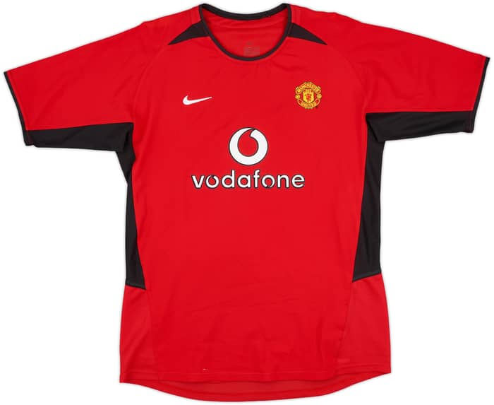 2002-04 Manchester United Home Shirt Ronaldo #7 - 8/10 - (XL.Boys)