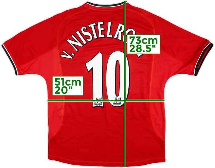 2000-02 Manchester United Home Shirt V.Nistelrooy #10 - 6/10 - (M)