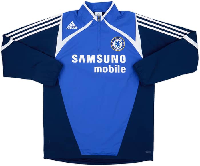 2007-08 Chelsea adidas 1/4 Zip Training Top - 8/10 - (M)