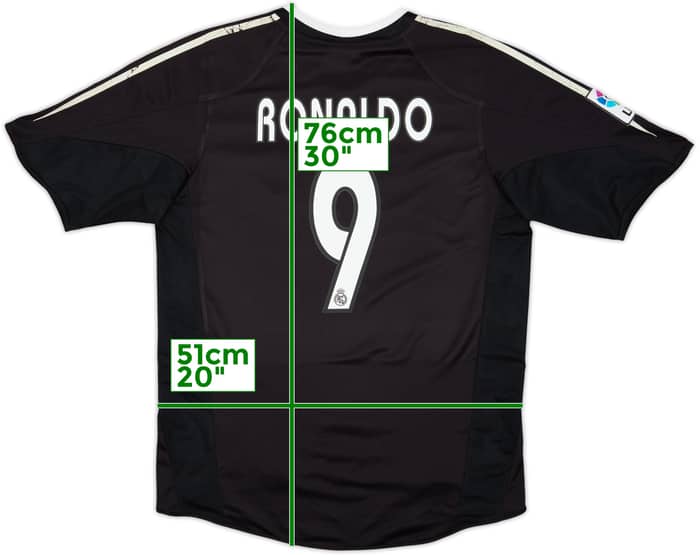 2004-05 Real Madrid Away Shirt Ronaldo #9 - 6/10 - (M)
