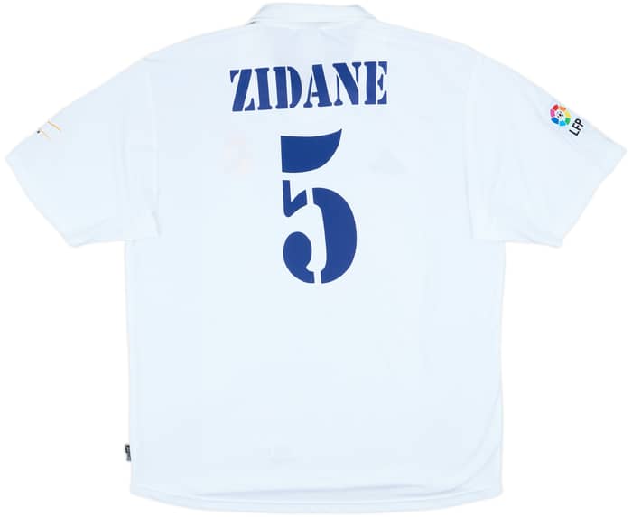 2002-03 Real Madrid Centenary Home Shirt Zidane #5 - 7/10 - (XL)