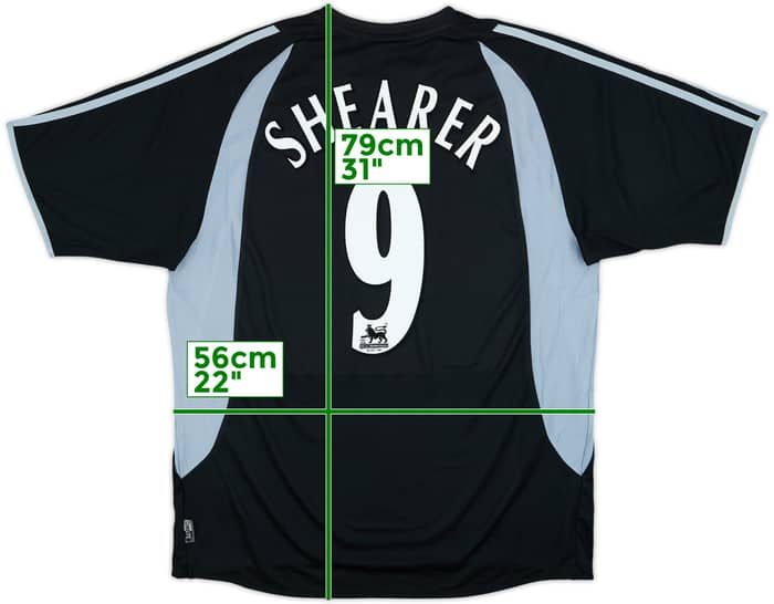 2003-04 Newcastle Away Shirt Shearer #9 - 6/10 - (L)