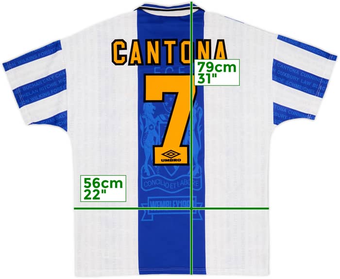 1994-96 Manchester United Third Shirt Cantona #7 - 8/10 - (L)