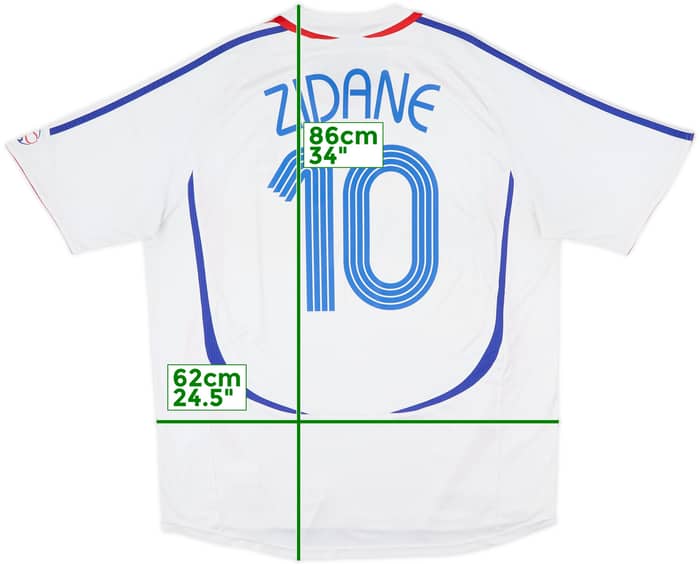 2006 France Away Shirt Zidane #10 - 7/10 - (XXL)