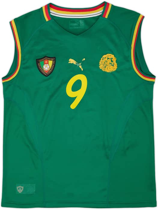 2002 Cameroon Home Vest Shirt Eto'o #9 - 5/10 - (L)