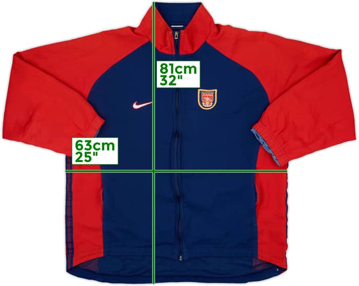 1998-99 Arsenal Nike Track Jacket - 8/10 - (XL)