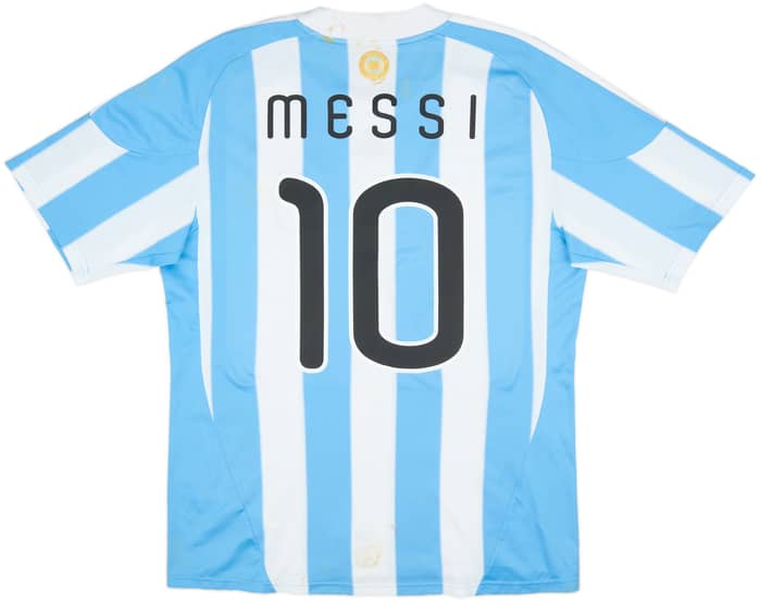 2010-11 Argentina Home Shirt Messi #10 - 5/10 - (L)