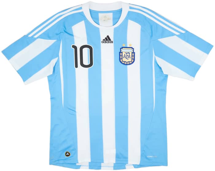 2010-11 Argentina Home Shirt Messi #10 - 5/10 - (L)