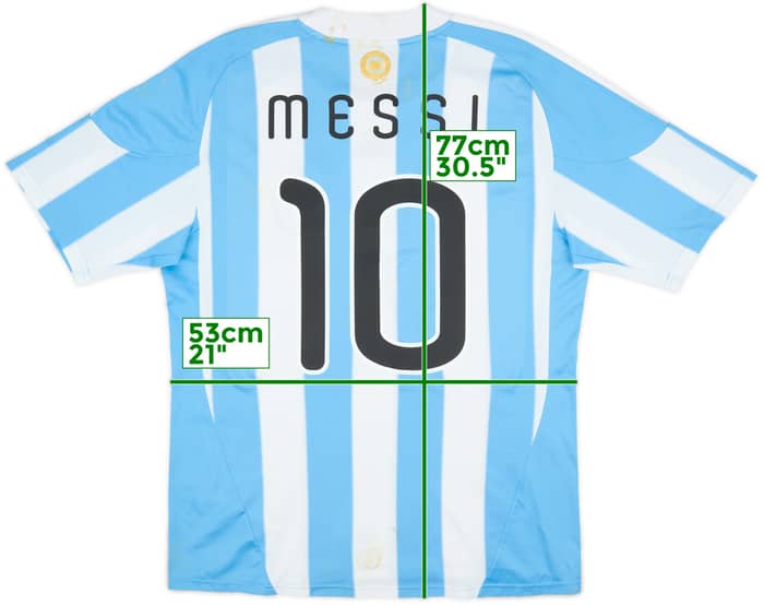 2010-11 Argentina Home Shirt Messi #10 - 5/10 - (L)