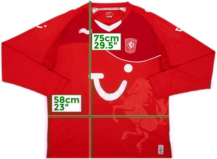 2011-12 FC Twente Home L/S Shirt - 6/10 - (XL)