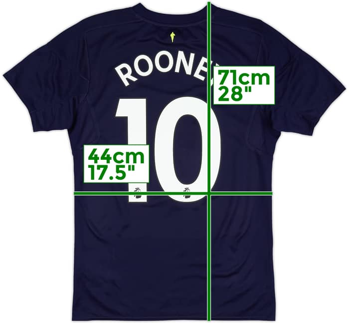 2017-18 Everton Third Shirt Rooney #10 - 9/10 - (S)