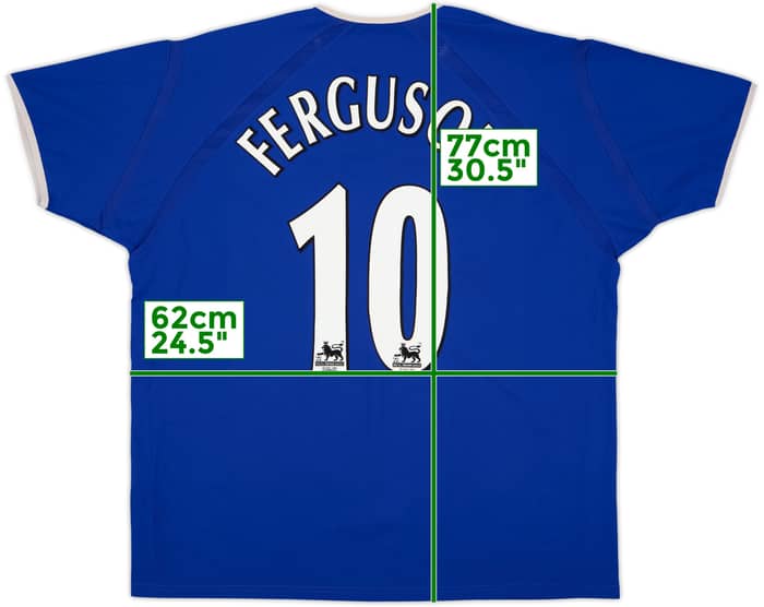 2003-04 Everton Home Shirt Ferguson #10 - 8/10 - (XL)