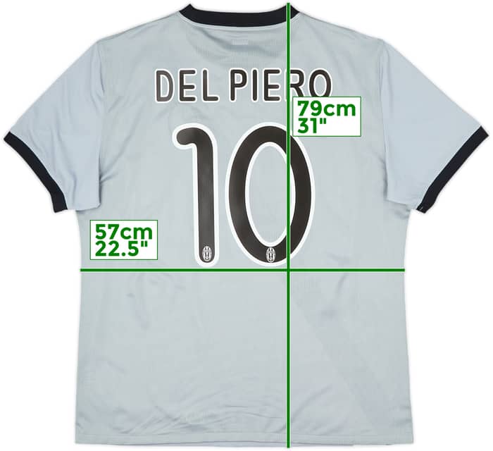 2009-10 Juventus Player Issue Away Shirt Del Piero #10 - 6/10 - (XL)