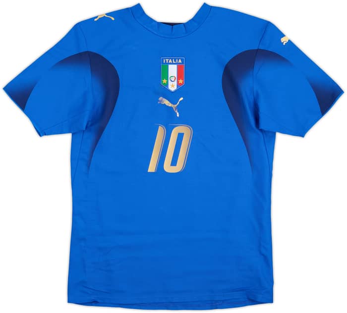 2006 Italy Home Shirt Totti #10 - 6/10 - (XS)