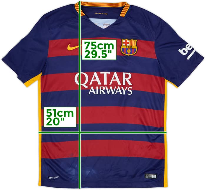 2015-16 Barcelona Home Shirt - 4/10 - (M)