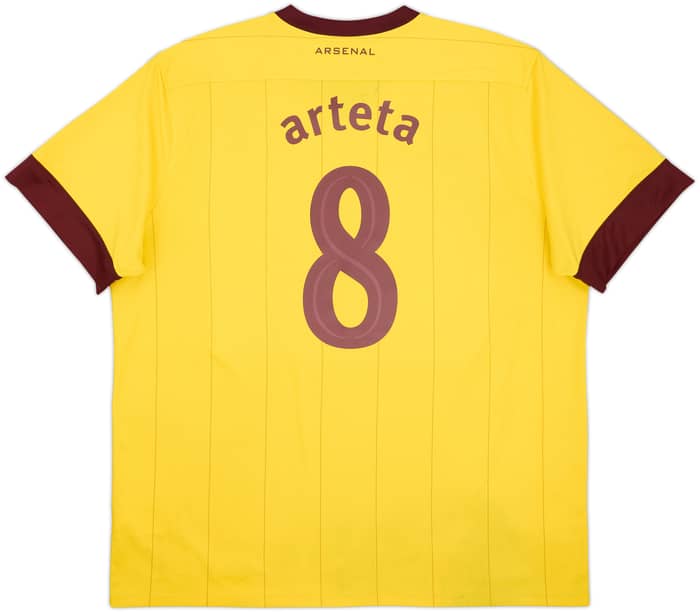 2010-13 Arsenal Away Shirt Arteta #8 - 6/10 - (XXL)