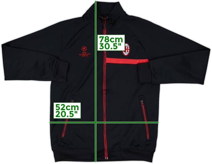 2010-11 AC Milan adidas CL Track Jacket - 8/10 - (M)