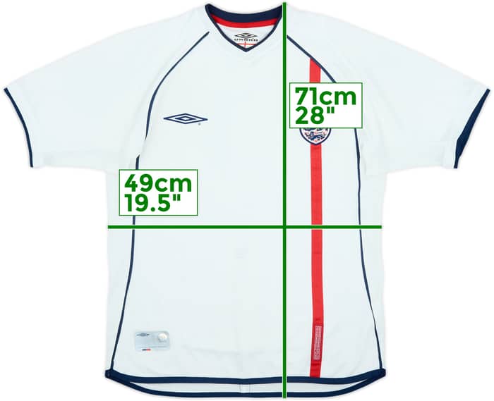 2001-03 England Home Shirt - 5/10 - (S)