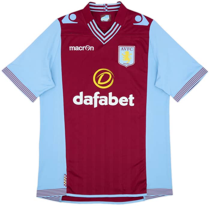2013-14 Aston Villa Home Shirt Grealish #40 - 8/10 - (L)