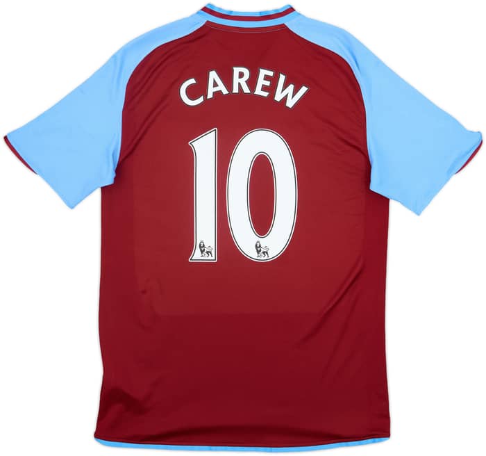 2008-09 Aston Villa Home Shirt Carew #10 - 7/10 - (M)