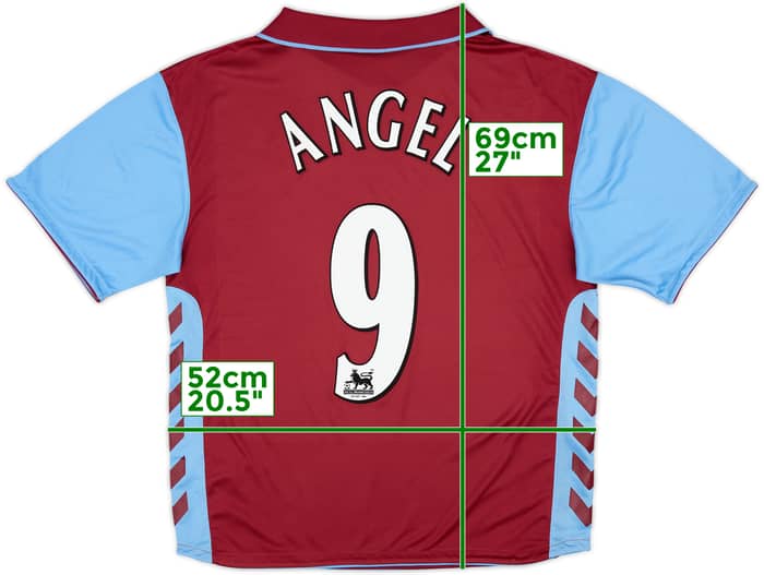 2006-07 Aston Villa Home Shirt Angel #9 - 8/10 - (L)
