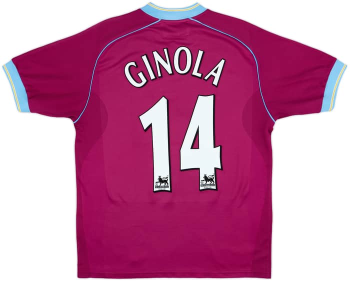 2001-02 Aston Villa Home Shirt Ginola #14 - 5/10 - (S)
