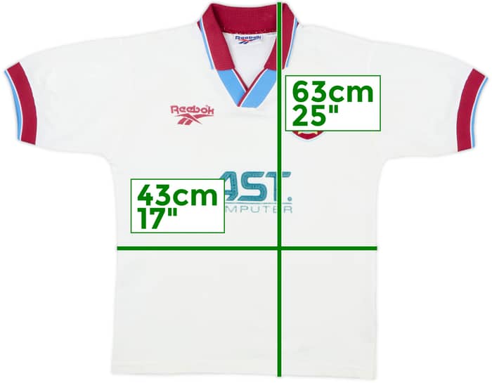 1996-98 Aston Villa Away Shirt - 6/10 - (XL.Boys)