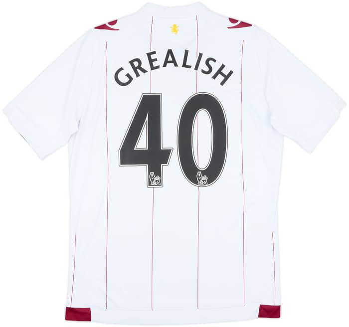 2014-15 Aston Villa Away Shirt Grealish #40 - 8/10 - (M)