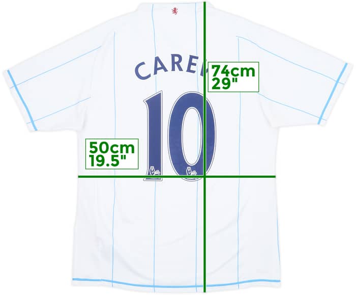 2007-08 Aston Villa Away Shirt Carew #10 - 6/10 - (M)