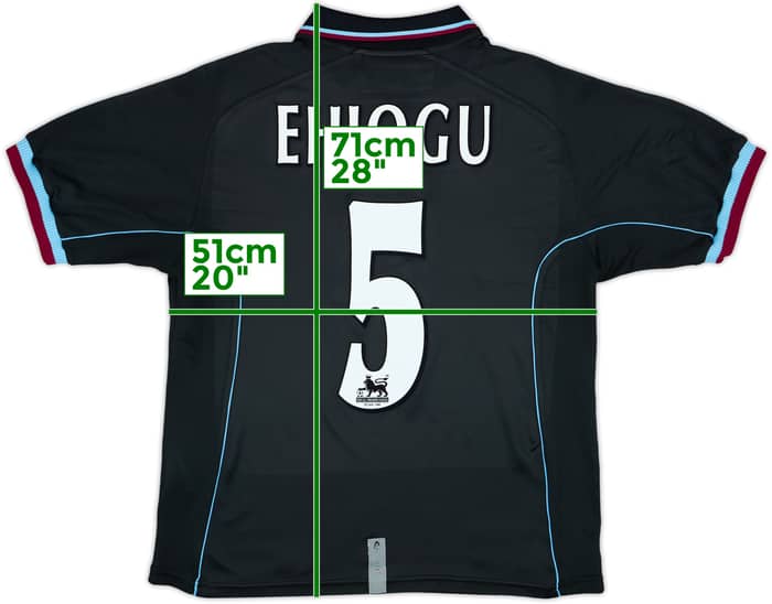2000-01 Aston Villa Away Shirt Ehiogu #5 - 5/10 - (S)