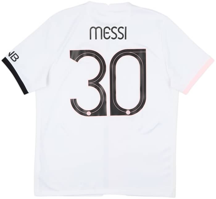 2021-22 Paris Saint-Germain Away Shirt Messi #30 - 10/10 - (L)