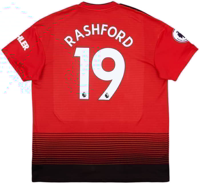 2018-19 Manchester United Home Shirt Rashford #19 - 9/10 - (XL)
