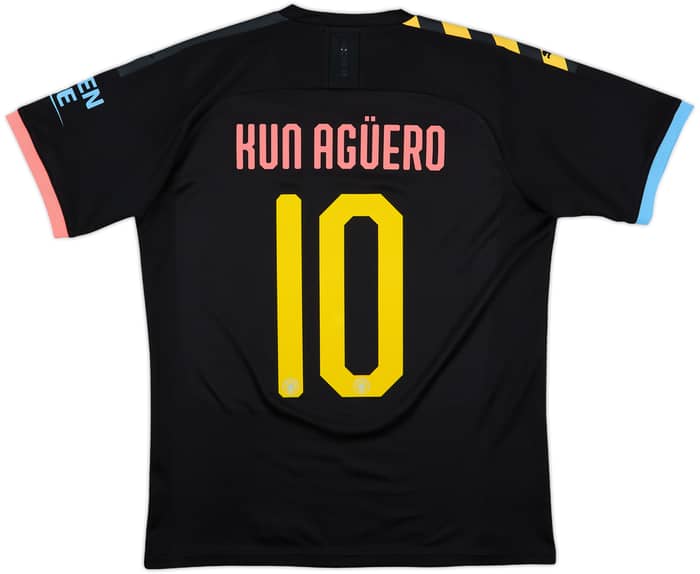 2019-20 Manchester City Away Shirt Kun Aguero #10 - 8/10 - (M)