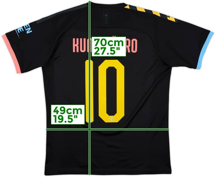 2019-20 Manchester City Away Shirt Kun Aguero #10 - 8/10 - (M)