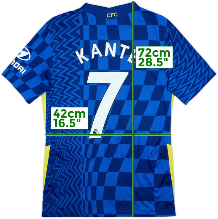 2021-22 Chelsea Home Shirt Kante #7 - 8/10 - (S)