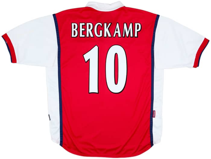1999-00 Arsenal Home Shirt Bergkamp #10 - 8/10 - (XL)