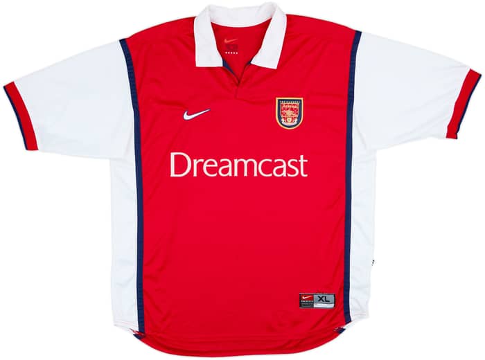 1999-00 Arsenal Home Shirt Bergkamp #10 - 8/10 - (XL)