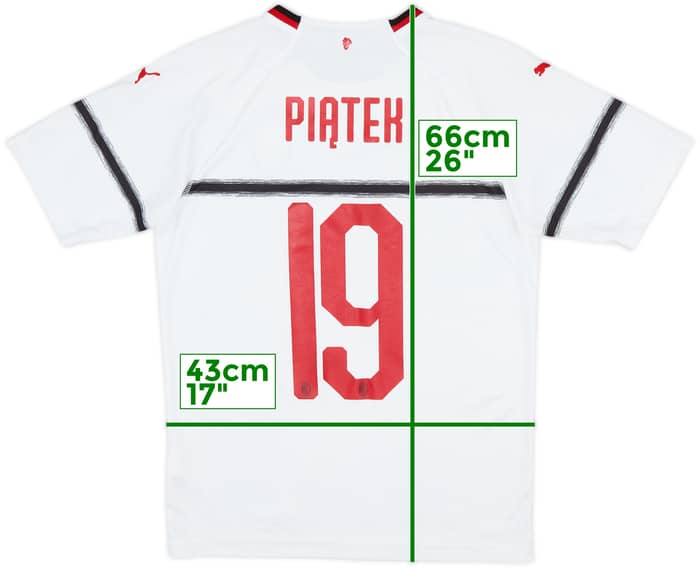 2018-19 AC Milan Away Shirt Piatek #19 - 7/10 - (S)
