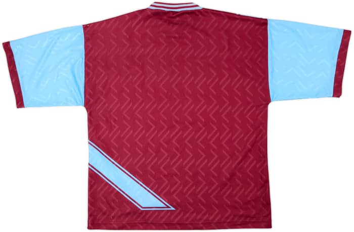 1993-95 West Ham Home Shirt - 8/10 - (XL/XXL)