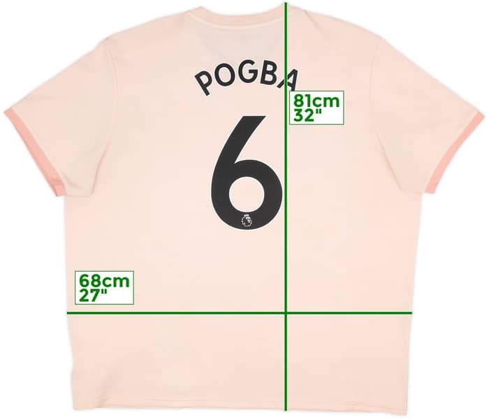 2018-19 Manchester United Away Shirt Pogba #6 - 6/10 - (3XL)