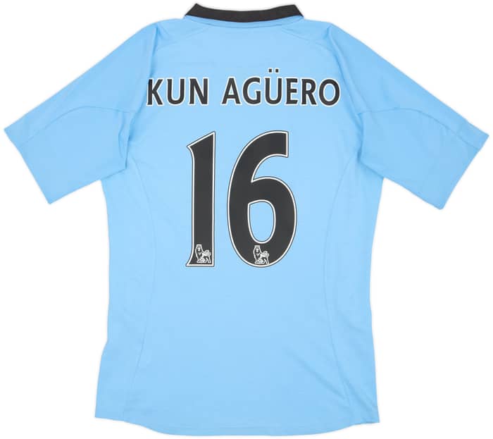 2012-13 Manchester City Home Shirt Kun Aguero #16 - 6/10 - (S)