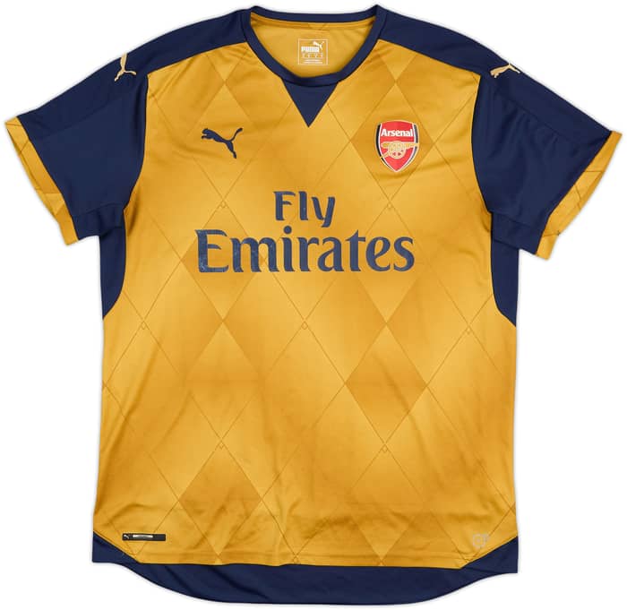 2015-16 Arsenal Away Shirt Arteta #8 - 7/10 - (XL)
