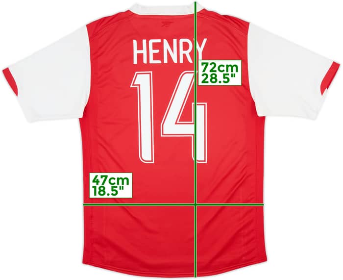 2006-08 Arsenal Home Shirt Henry #14 - 5/10 - (S)