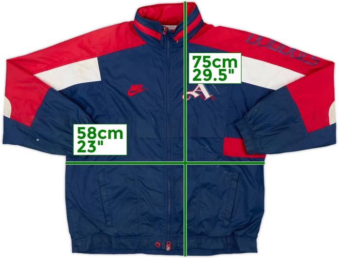 1995-96 Arsenal Nike Hooded Rain Jacket - 5/10 - (S)